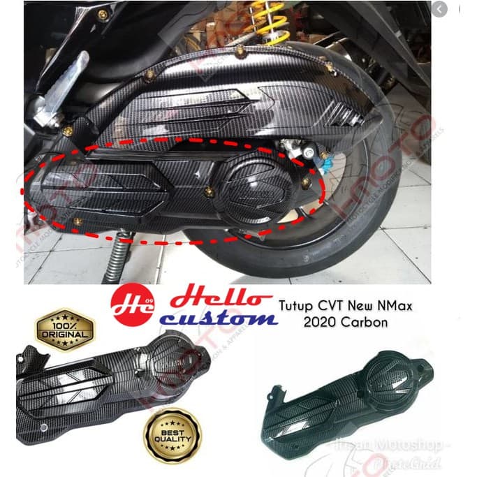 ครอบแคร้งลายเคฟล่า All new Nmax 2020 - 2022 / AEROX 2021 - 2024 ฟิมส์เคฟล่าลอยน้ำ