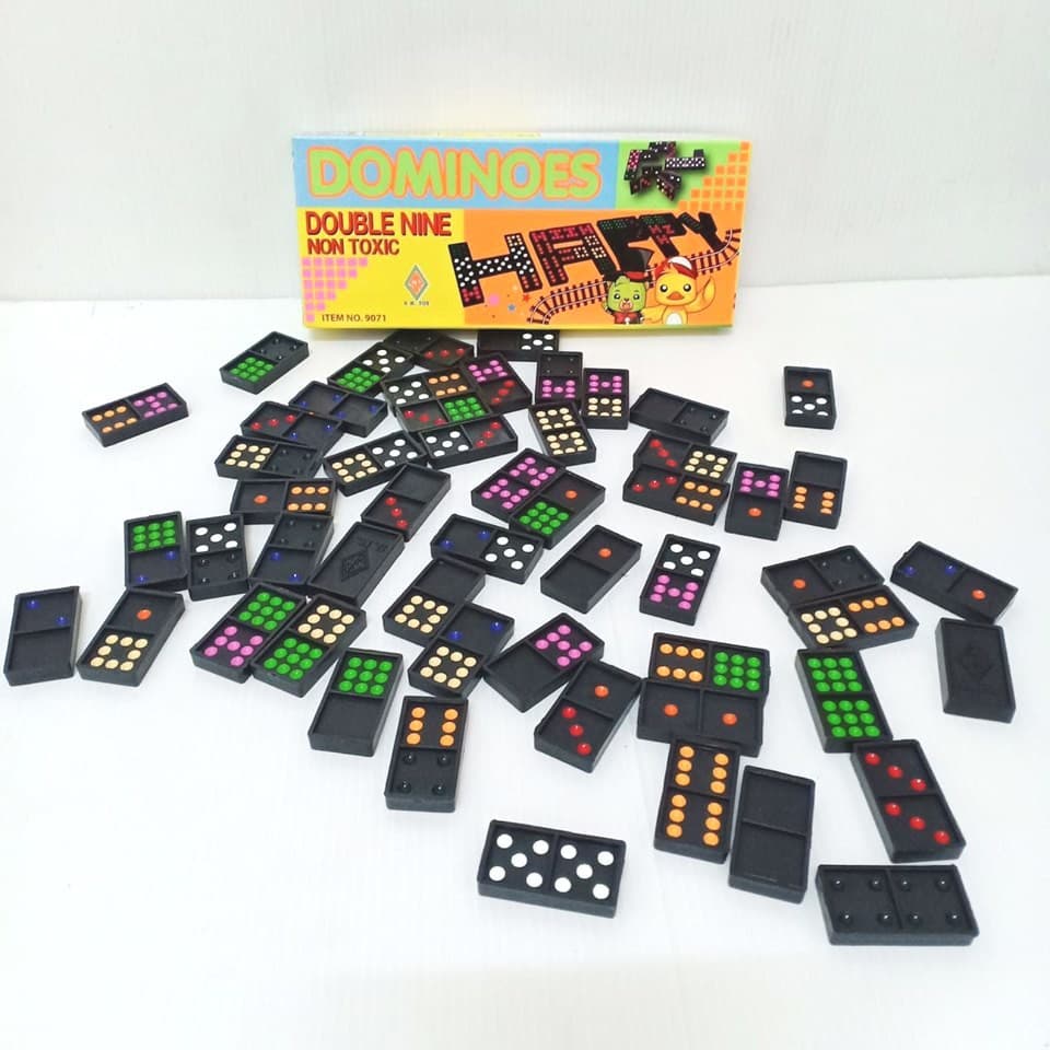 โดมิโน่ 55 ชิ้น DOMINOES  ของแท้ ขนาด 4.2x2.2cm สินค้าได้ตามรูป ตรงปก พร้อมส่ง จากไทย 9071