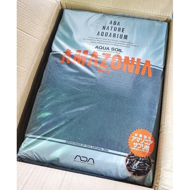 ( แท้จากตัวแทนจำหน่าย ) Aqua Soil Amazonia Ver.2 ดิน เอดึเอ ada รุ่นสอง ขนาด 9 ลิตร