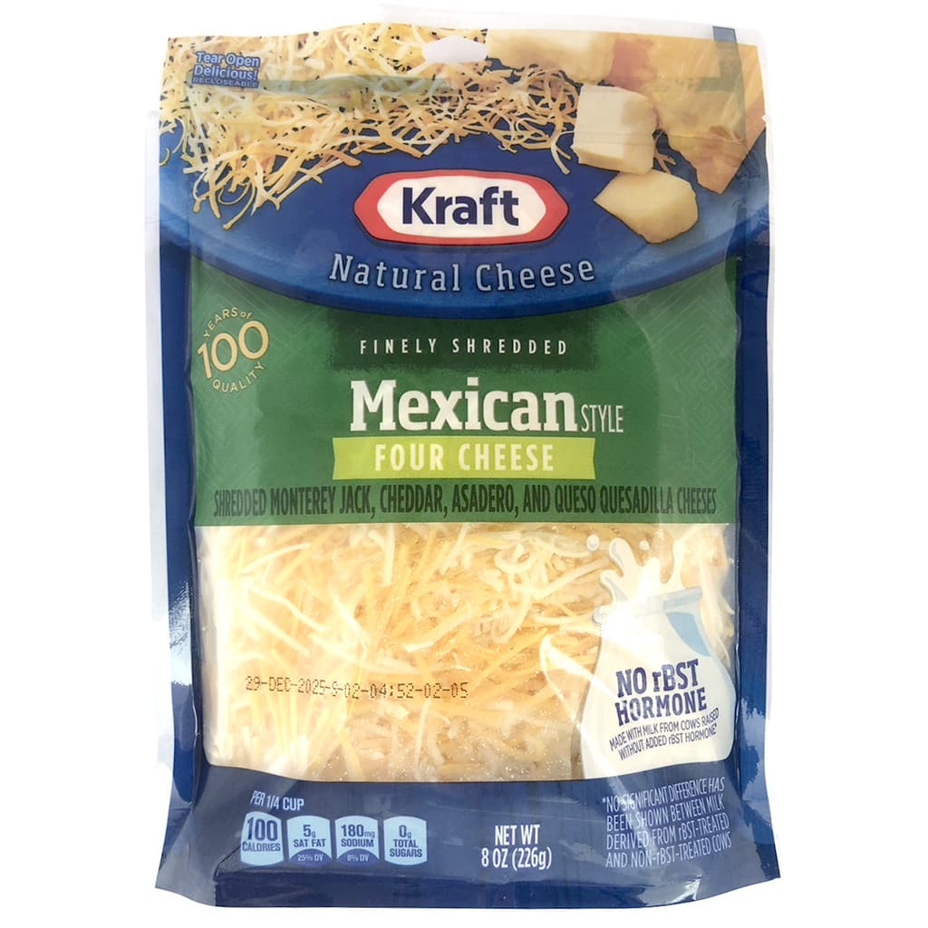 [840370901343] Kraft Mexican Four Cheese 226 G. 0063846 คราฟท์ เม็กซิกันโฟร์ชีส