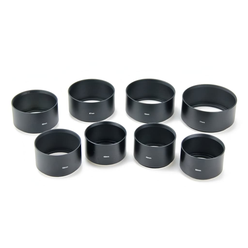Universal Metal Lens Hood Telephoto Screw in Mount สําหรับกล้อง (37mm - 82mm)