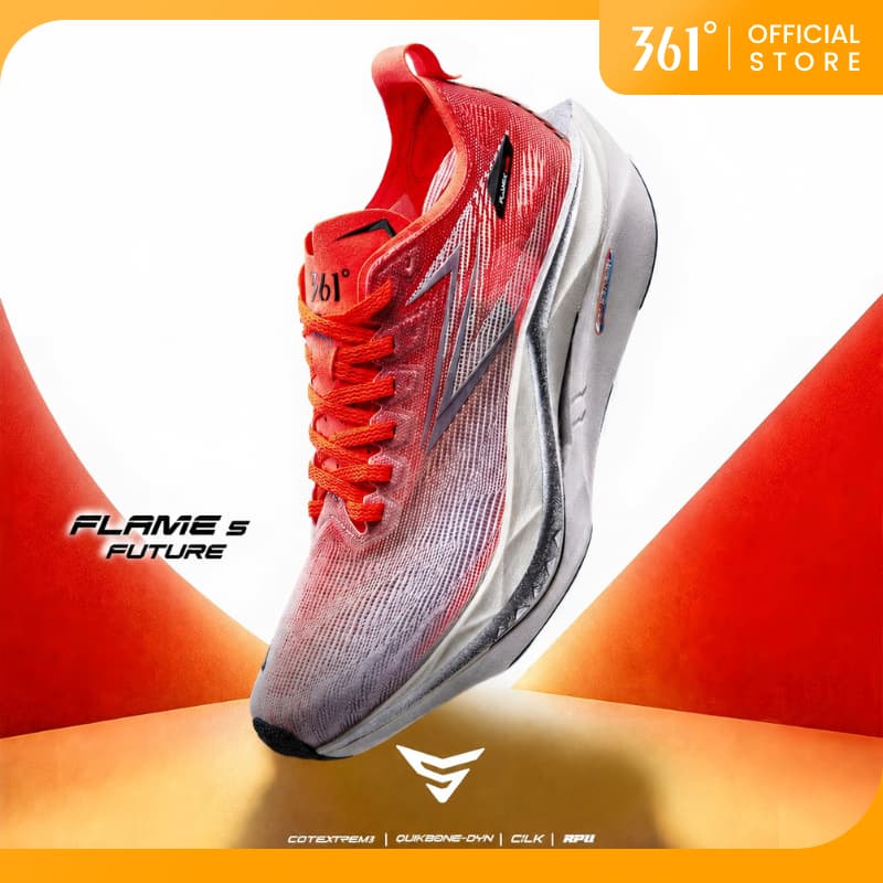 【361 Degrees】Flame 5.0 Future│รองเท้าวิ่งสำหรับผู้ชายและผู้หญิง รองเท้ากีฬา 672612207