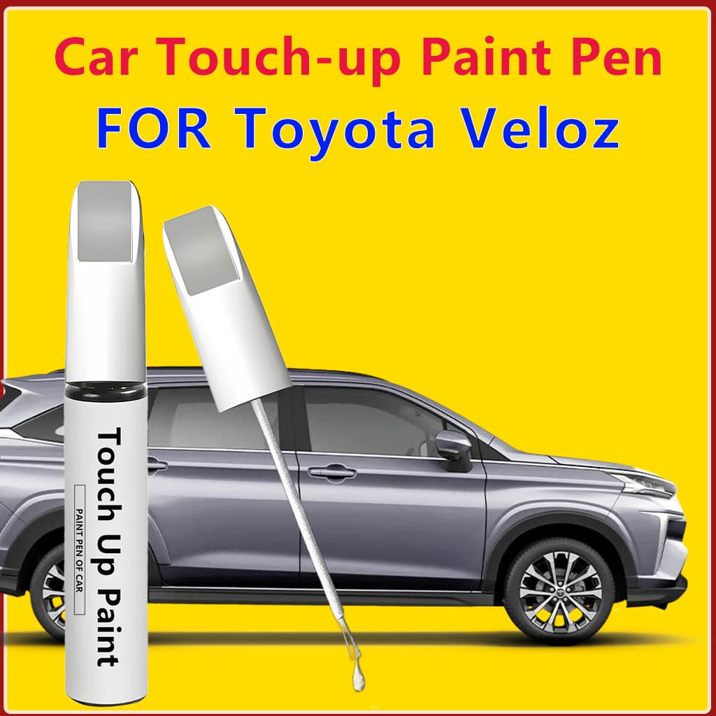 สําหรับปากกาสี Toyota Veloz Touch Up,ปากกาลบรอยขีดข่วนรถยนต์ 2-In-1