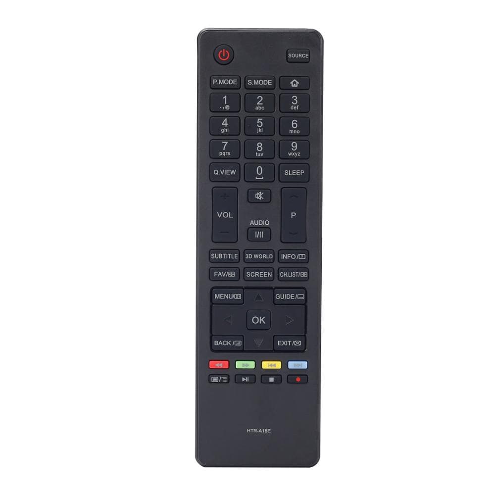 รีโมทคอนโทรล HTR-A18E สําหรับ Haier LE32B8500T, LE40B7000CF, LE32M600C, LE24M600CF, LE28M600C, และ LE40B8000T