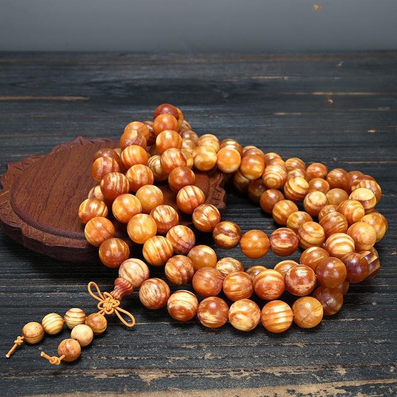 สร้อยข้อมือลูกปัด 108 เม็ด สวดมนต์ โปร่งแสง น้ํามันเต็ม 20 เม็ด