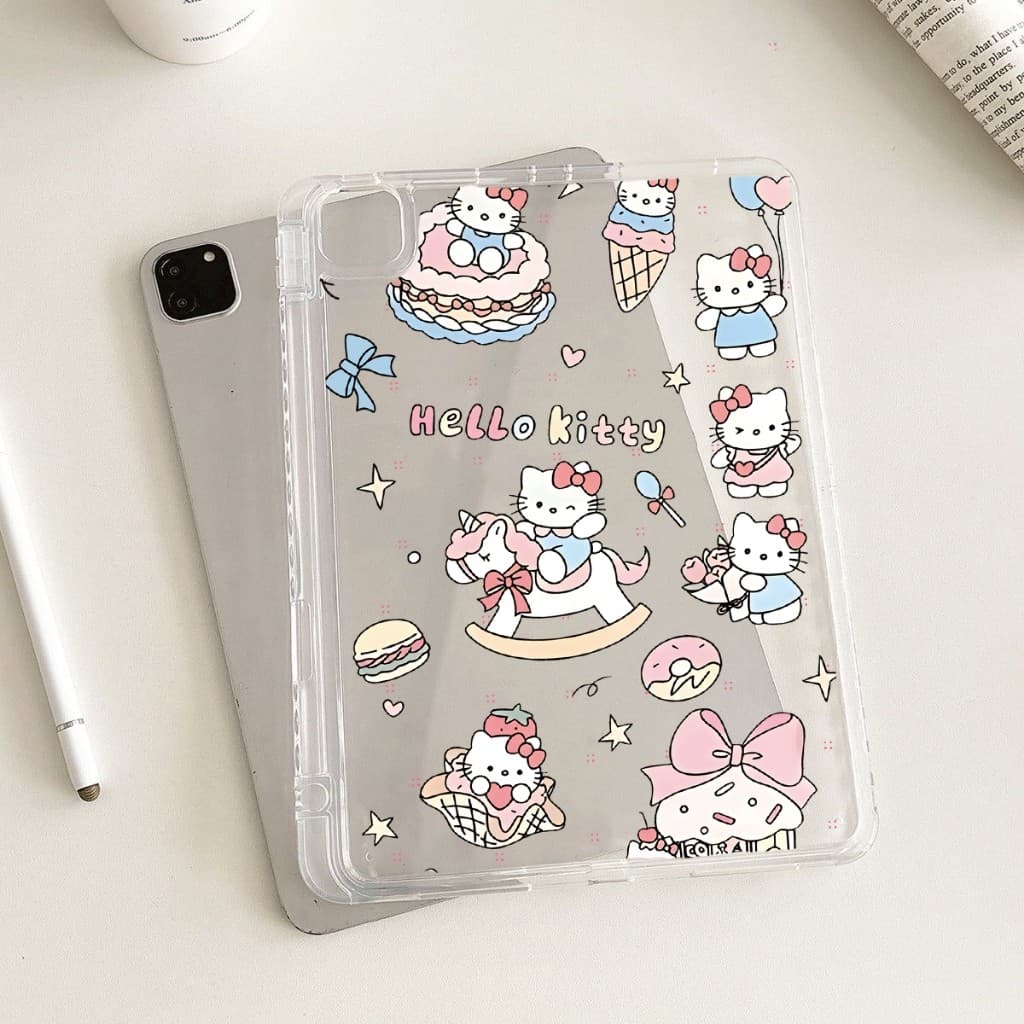 เคสใสแบบกันกระแทก สำหรับ Samsung Tab A7 lite Tab S6lite A9 A9Plus S7 S8 S9 FE Plus S9FE Tab A8 10.5 S7FE มีที่ใส่ปากกา