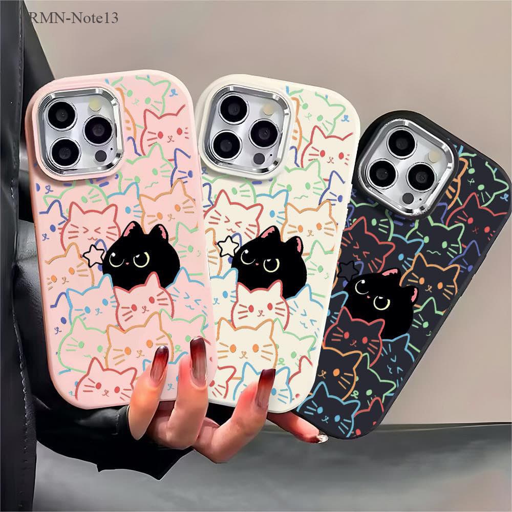เคส For Xiaomi Redmi Note 14 13 12 11 11S 10 10S 9 9S Pro Plus 4G 5G เคสเรดมี เคสโทรศัพท์ Silicone Case เคสนิ่ม PD