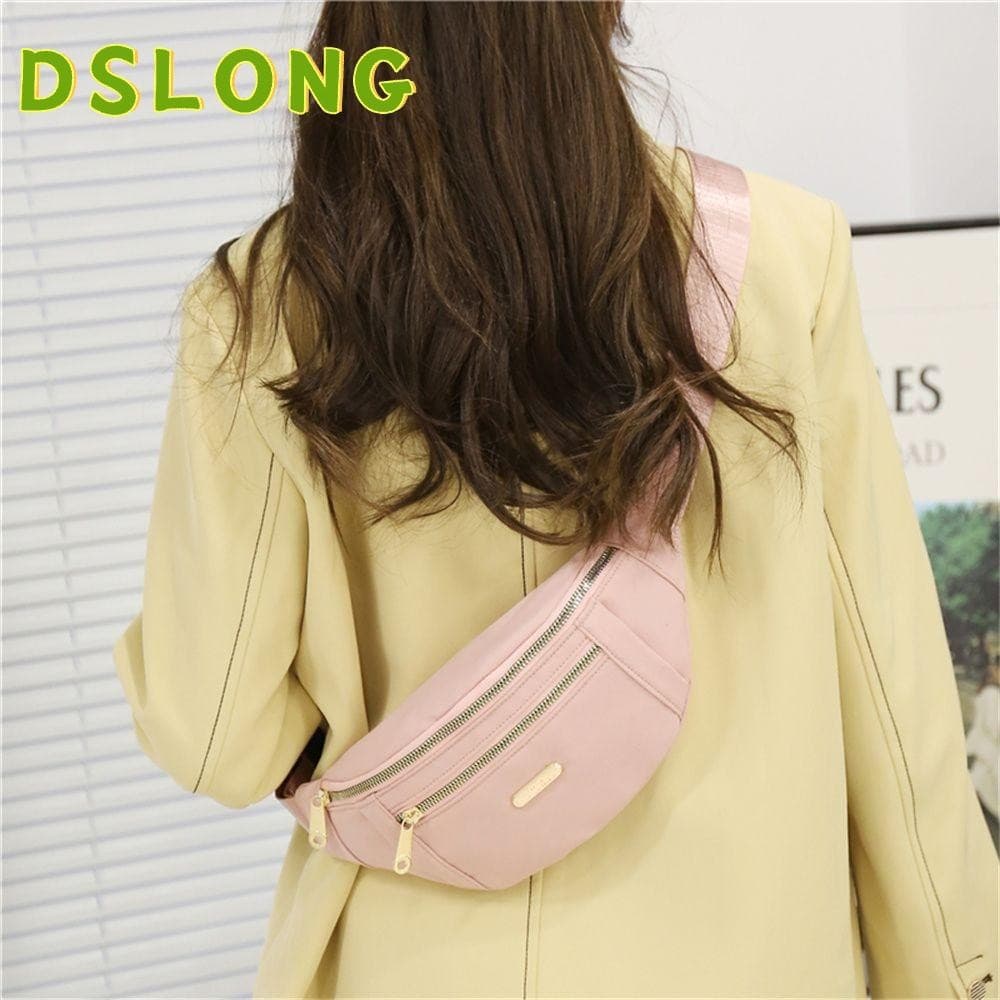 DSLONG Fanny กระเป๋าคาดเอว กันน้ํา แฟชั่น หลากสี กระเป๋าถือ เคลื่อนไหวได้ สําหรับผู้ชาย ผู้หญิง