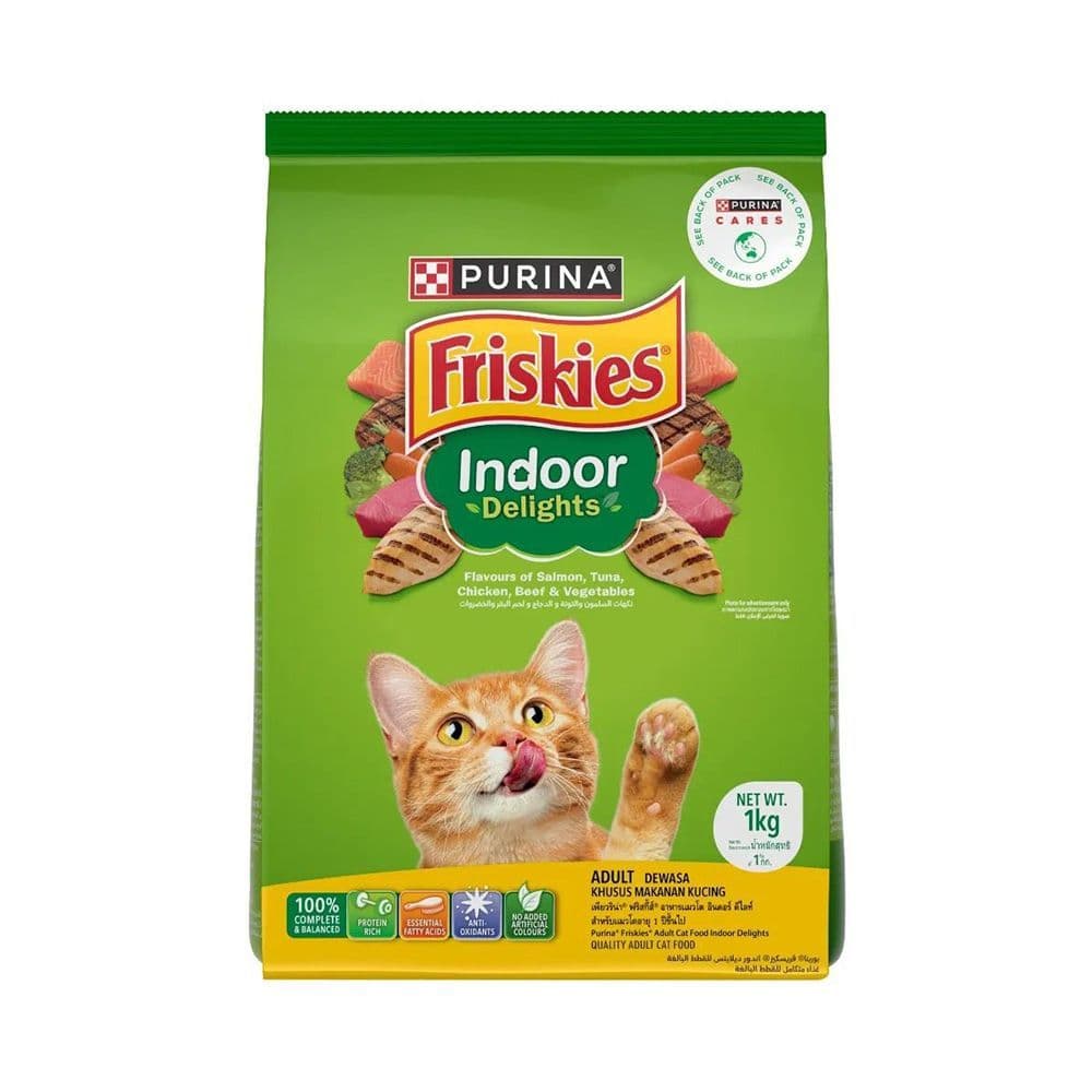 [สินค้าส่งด่วน] ฟริสกี้ส์ อินดอร์ ดีไลท์ 1 ก.ก. FRISKIES INDOOR DELIGHTS 1 KG