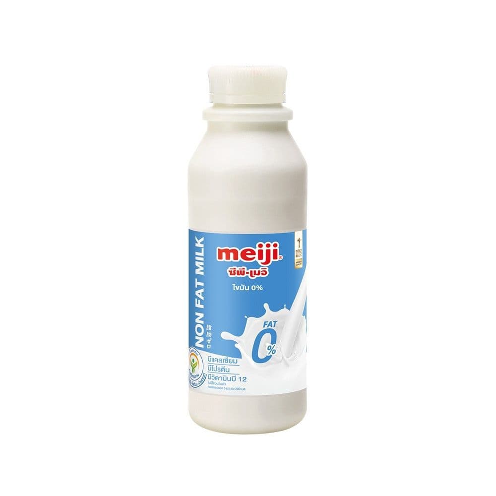 [สินค้าส่งด่วน] เมจิ นมสดขาดมันเนย แคลเซียมสูง 450 มล. MEIJI MILK NON FAT HIGH CALCIUM 450 ML