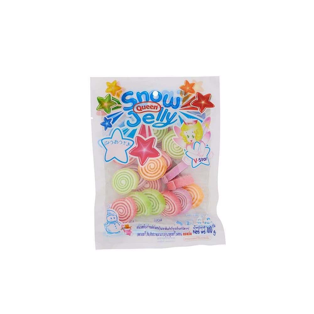 [สินค้าส่งด่วน] ควีนเยลลี่ โรล 100ก. QUEEN JELLY ROLL 100G.