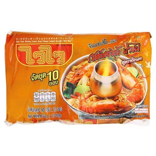 [สินค้าส่งด่วน] ไวไวรสต้มยำกุ้งน้ำข้น 60ก.X10 WAIWAI TOMYUM SHRIMP CREAM SOUP 60GX10