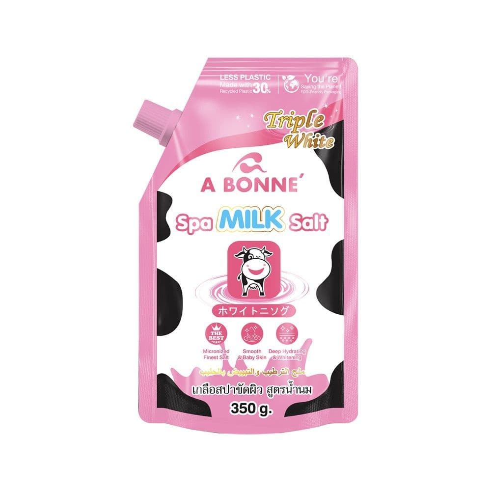[สินค้าส่งด่วน] เอบอนเน่เกลือสปาขัดผิวสูตรน้ำนม 350 ก. A BONNE SPA MILK SALT 350 G.