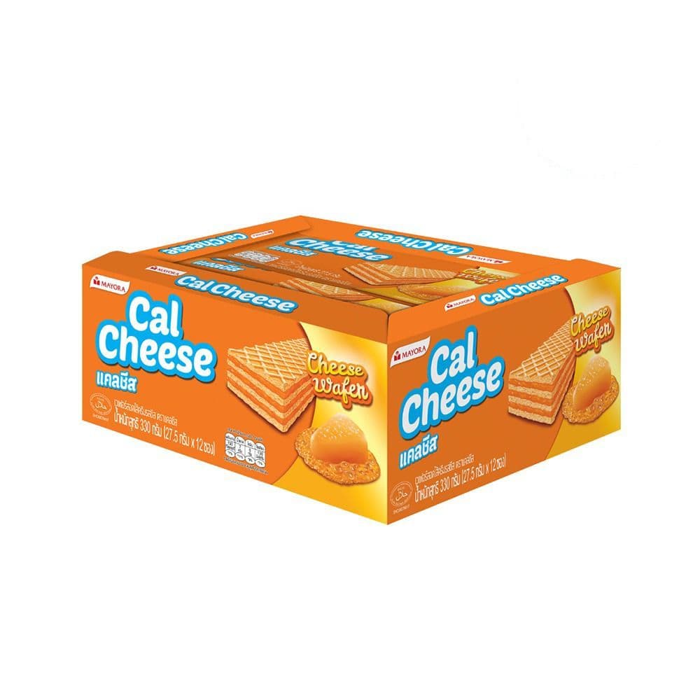 [สินค้าส่งด่วน] แคลชีส เวเฟอร์ครีมรสชีส 27.5 ก. X12 CALCHEESE WAFER CHEESE 27.5 G. X12