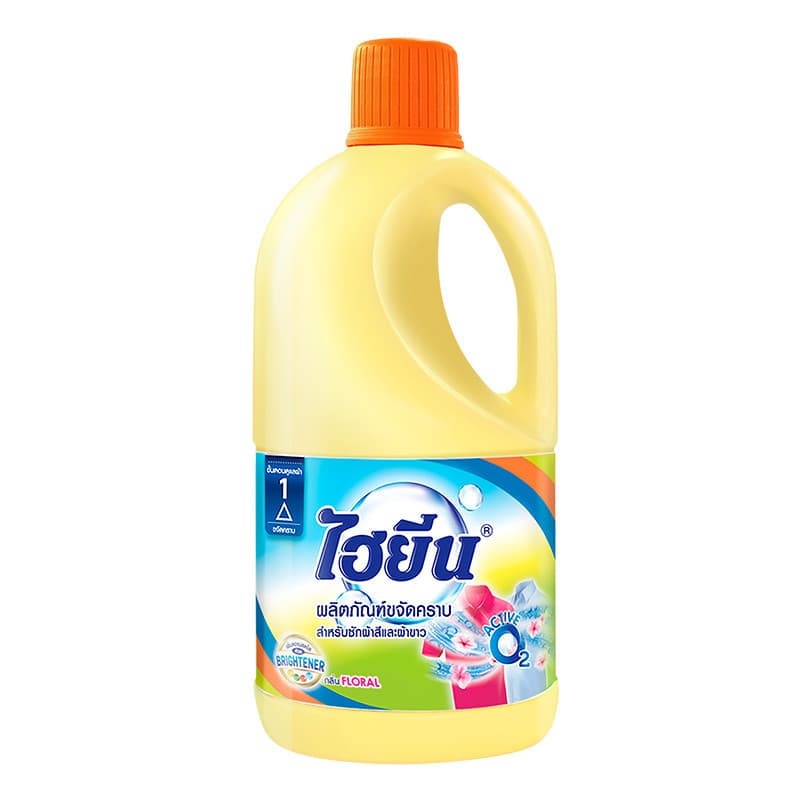 ไฮยีนน้ำยาซักผ้าสำหรับผ้าสีและผ้าขาว 1000มล Hygiene Color Bleach Liquid Detergent 1000ml [8850092213299 ]