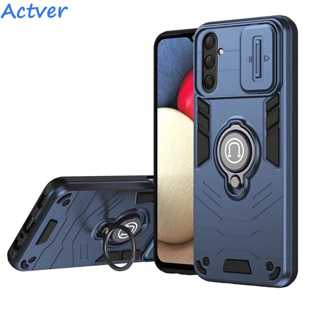 ⚡️ส่งจากไทย⚡️RingMagnetic Matteเคสโทรศัพท์สําหรับSamsung A57 A37 A17 A07 A06 A16 A56 idumid Fiberซ่อนขาตั้ง