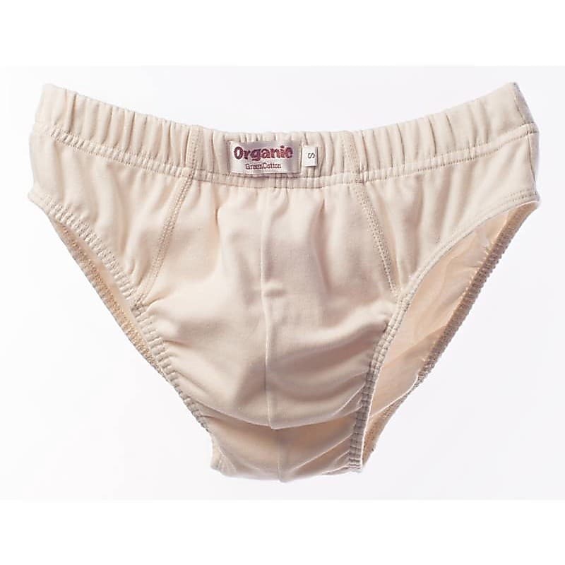 กรีน ค๊อตตอน กางเกงในชายออแกรนิค สีครีม(แพ็ค 6 ตัว) Green Cotton Men’s Underwear Pants(Organic Cotton) 6-Piece Pack 2107