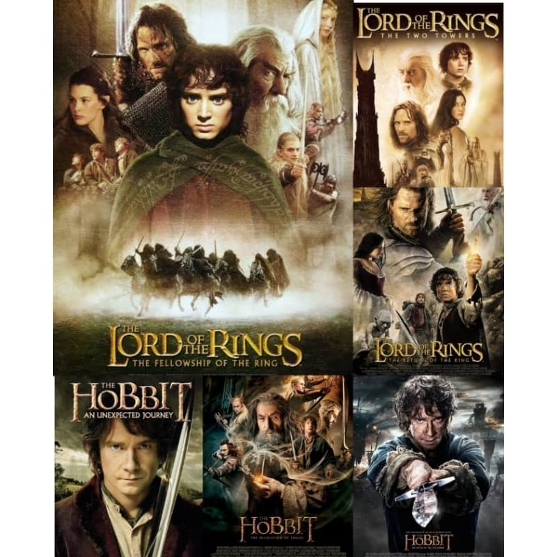 USB flash drive รวมหนัง the lord +the Hobbit 6ภาค  ภาพชัดมาสเตอร์เสียงพากย์ไทย สำหรับทีวีที่มีช่องเสียบ USB เท่านั้น