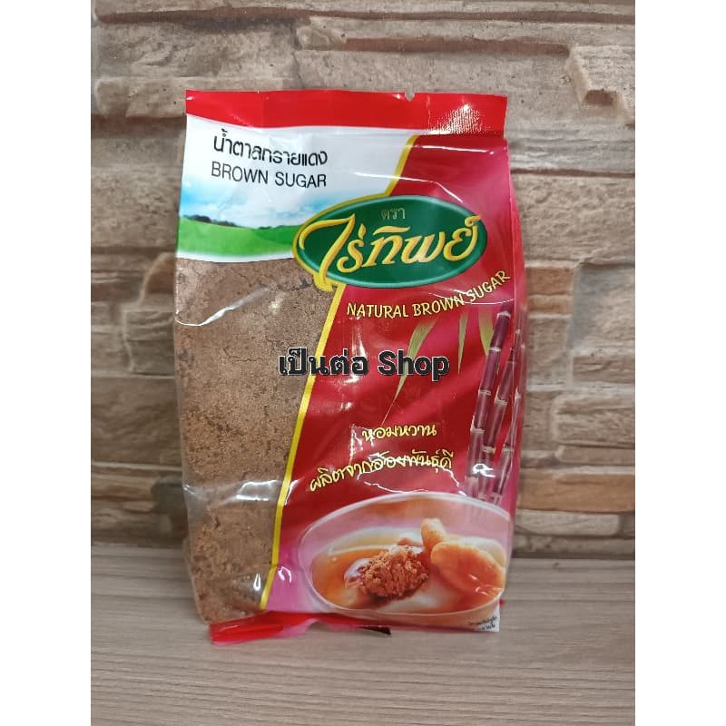 [มัสินค้าพร้อมส่ง] น้ำตาลทรายแดง โอทึ้ง น้ำตาลอ้อย ไร่ทิพย์ น้ำหนัก 500 กรัม