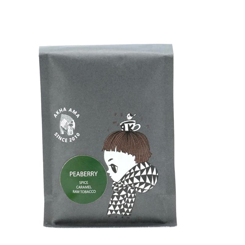 Akha Ama Coffee คั่วใหม่!! - PEABERRY 250g เมล็ดกาแฟคั่วบด อาข่า อาม่า (คั่วกลาง / Medium)