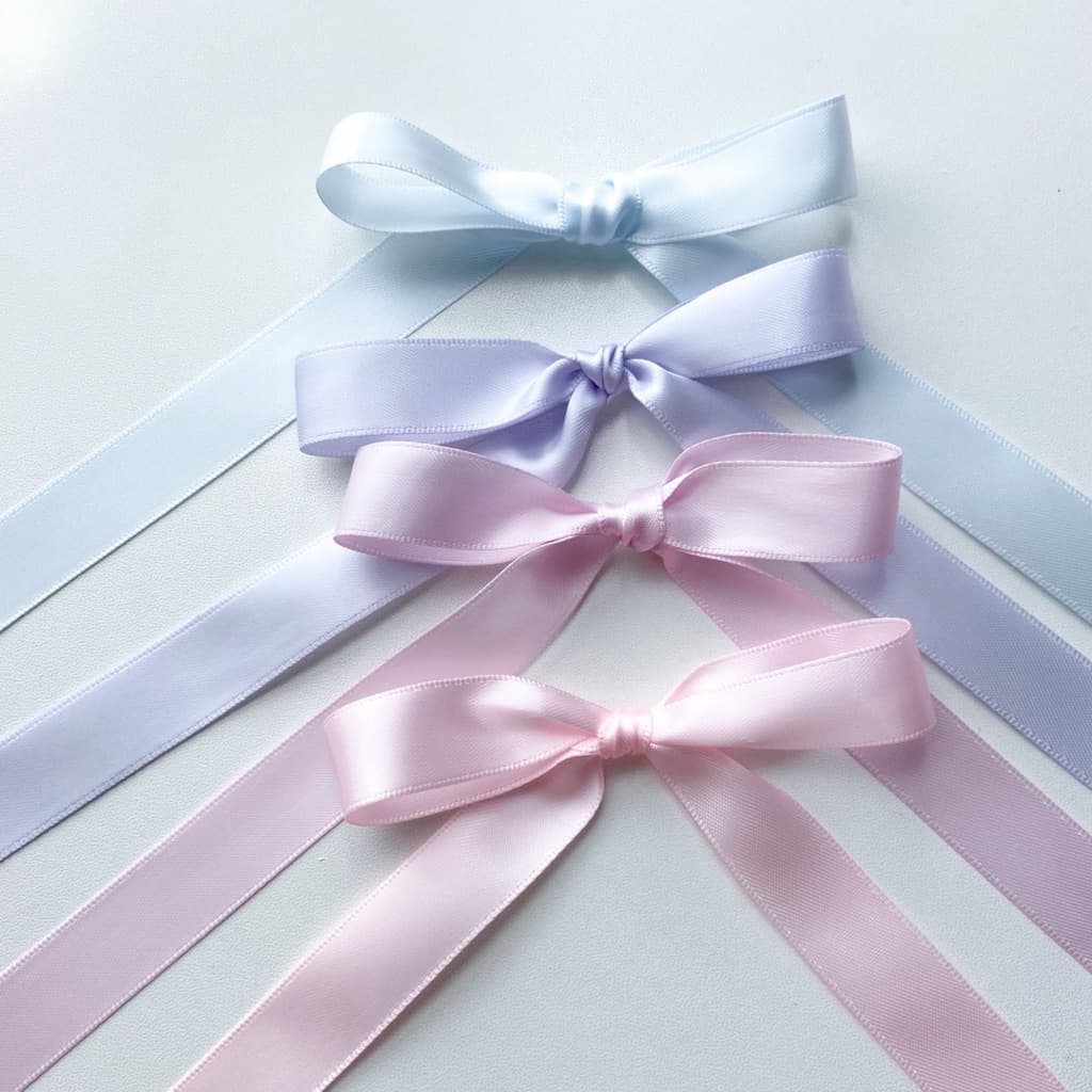 ♡  พร้อมส่ง | (5 หลา) Satin Ribbon โบว์ ริบบิ้น ซาติน ขนาด 16 mm / 1.6 cm