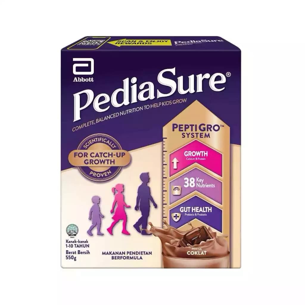 pediasure 550g สำหรับเด็กต้องการเพิ่มความสูงอย่างรวดเร็ว
