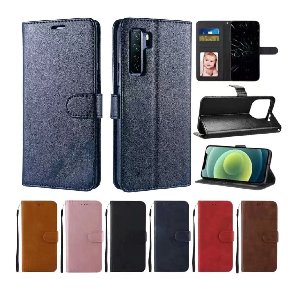 เคสแบบพับได้สำหรับ Huawei Nova7SE เคสกระเป๋าหนัง ใส่บัตร ป้องกันโทรศัพท์ แม่เหล็กล็อค แถมสาย