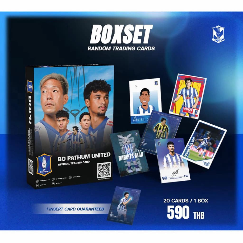 การ์ดฟุตบอลไทย บีจี BGPU Trading cards Leg2