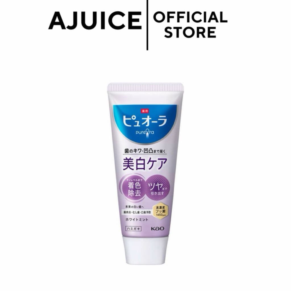 💚🇯🇵ยาสีฟัน Kao PureOra Whitening Care สูตร White Mint ขนาด 115 กรัม