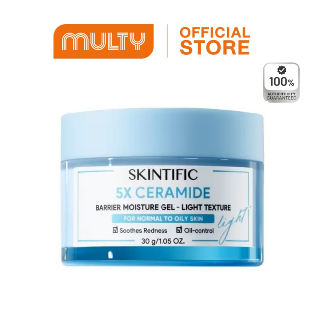 Skintific 5X Ceramide Barrier Moisture Gel Light Texture 30 g.ครีมมอยเจอร์ไรเซอร์เจล ครีมทาหน้า ชุ่มชื้นล้ำลึก