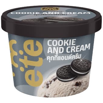 [8858492000020] Ete Cookie & Cream 85 G. เอเต้ รสคุกกี้ แอนด์ ครีม (แพ็คสินค้าเก็บความเย็น)